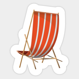 Striped Deck Chair Sticker